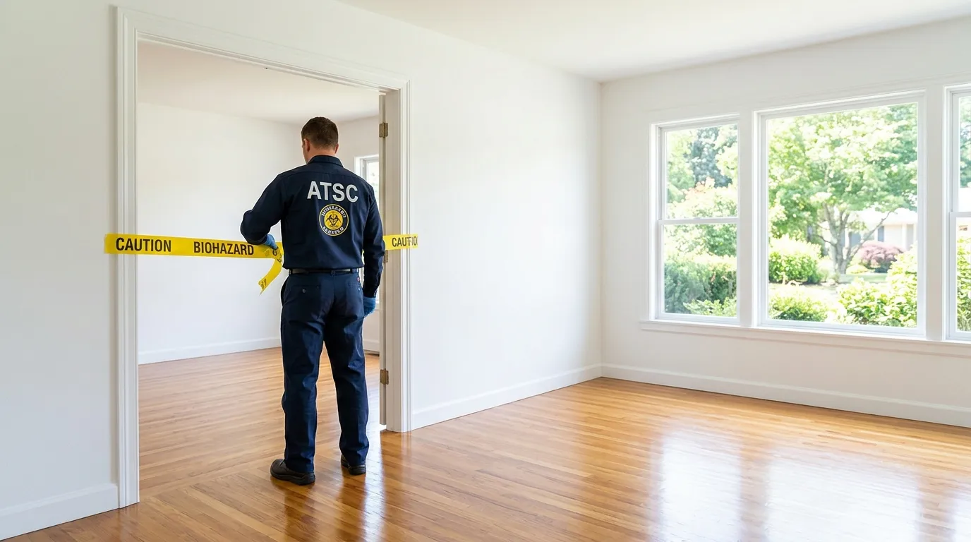 Certified biohazard cleanup crew performing Crime Scene Cleanup in Noblesville